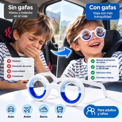 Gafas Anti Mareo para Niños y Adultos