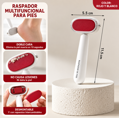 DermaSoft - Lima portátil 2 en 1 para pies