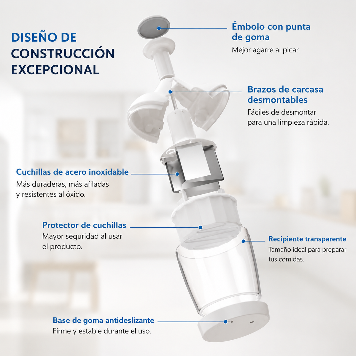 OneTouch Pro - Picador de Alimentos Multifuncional