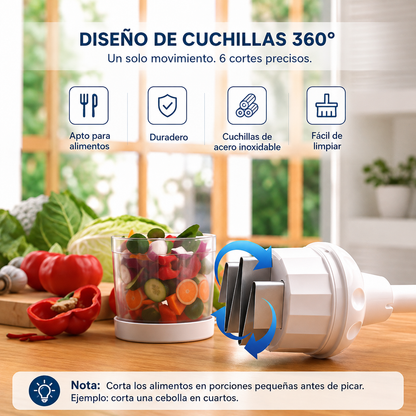 OneTouch Pro - Picador de Alimentos Multifuncional