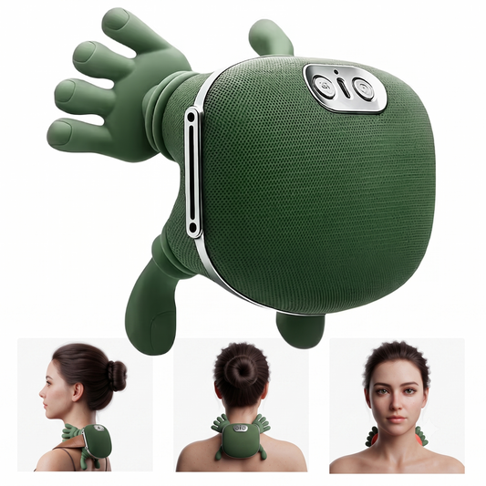 Masajeador de Mano 6D con Calor - Alivia Tensión Muscular en Minutos | Recargable USB