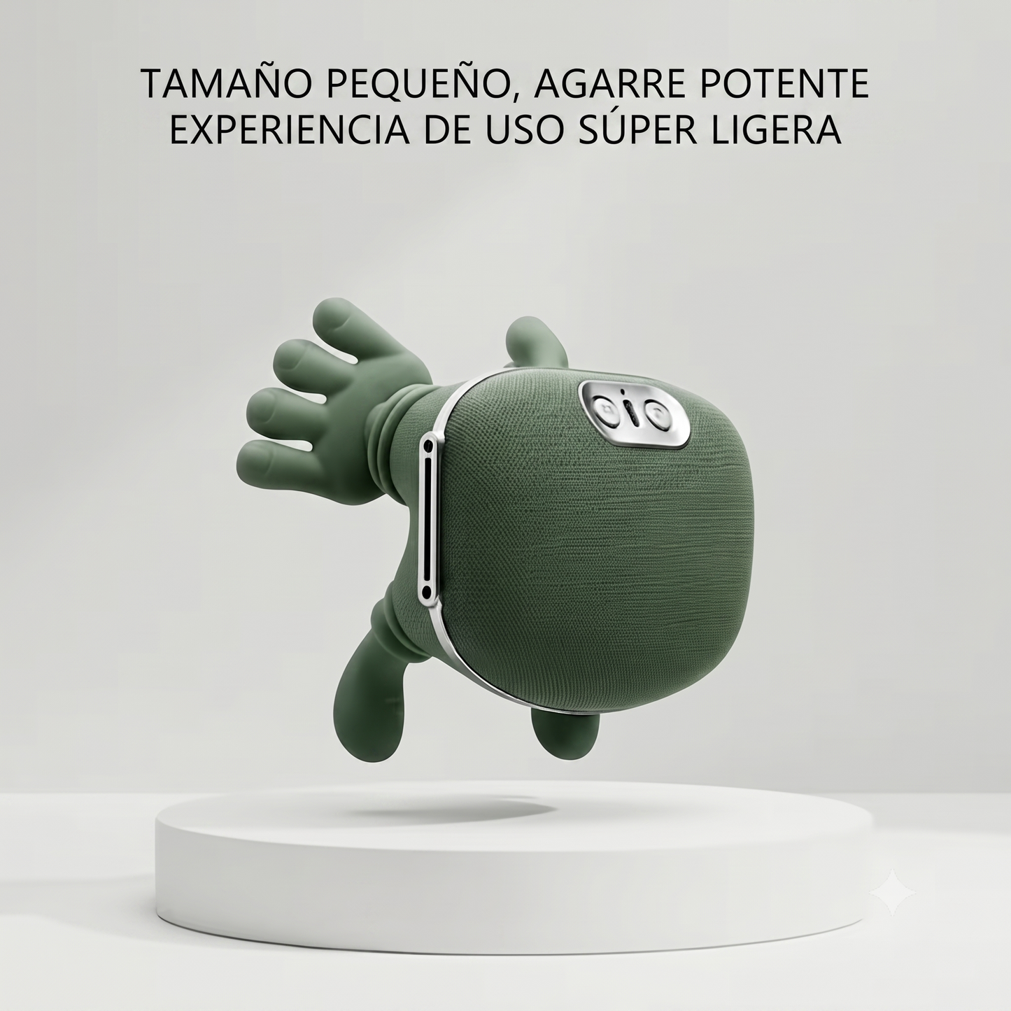 Masajeador de Mano 6D con Calor - Alivia Tensión Muscular en Minutos | Recargable USB