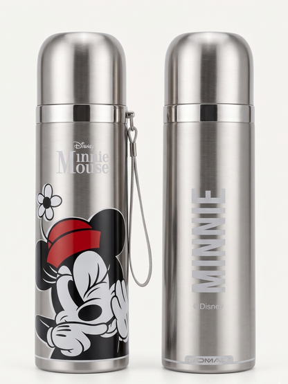 Termo Minnie Mouse Acero Inoxidable 500ml | 24h Frío y Calor | Disney ROMAX