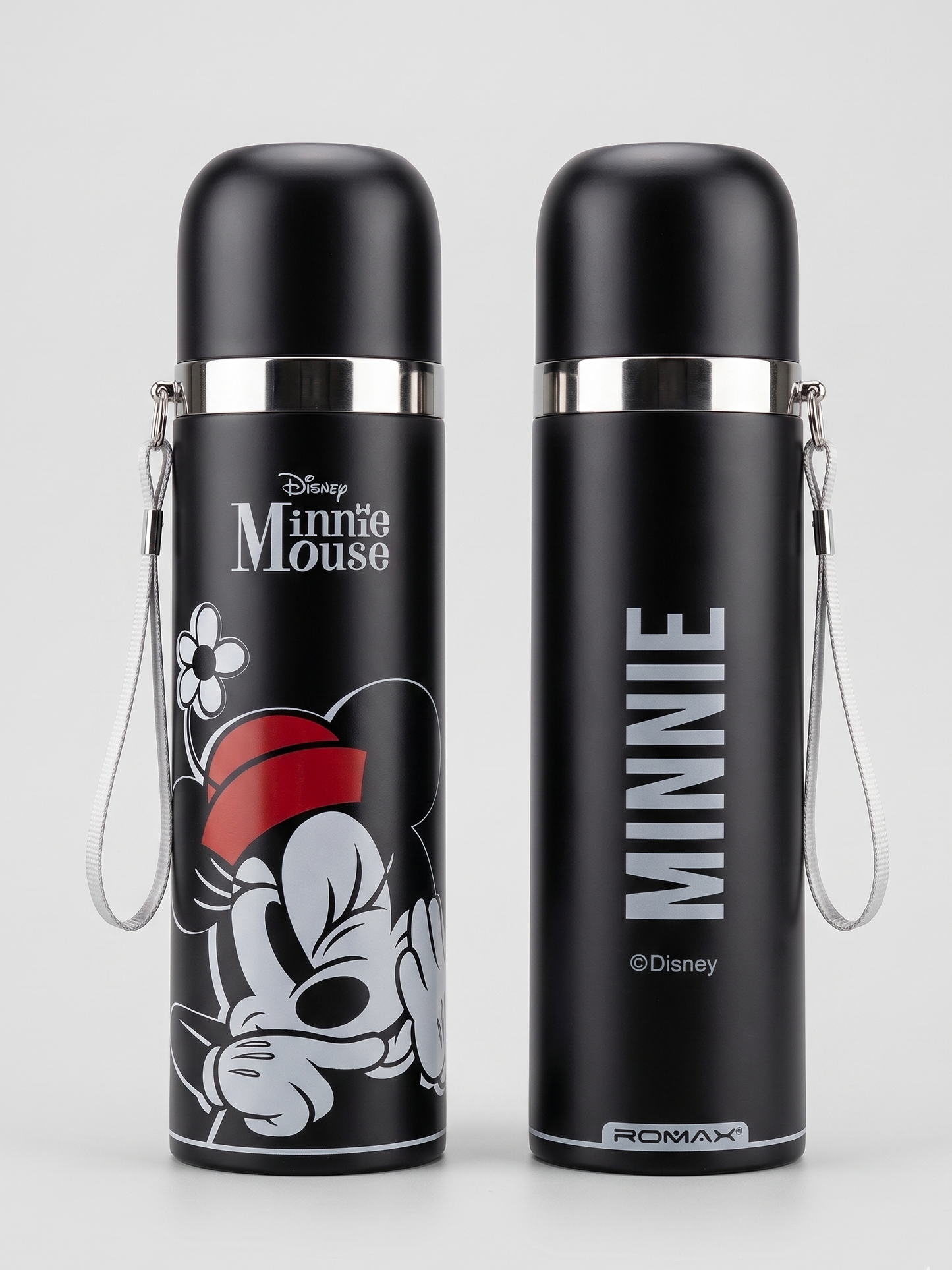 Termo Minnie Mouse Acero Inoxidable 500ml | 24h Frío y Calor | Disney ROMAX
