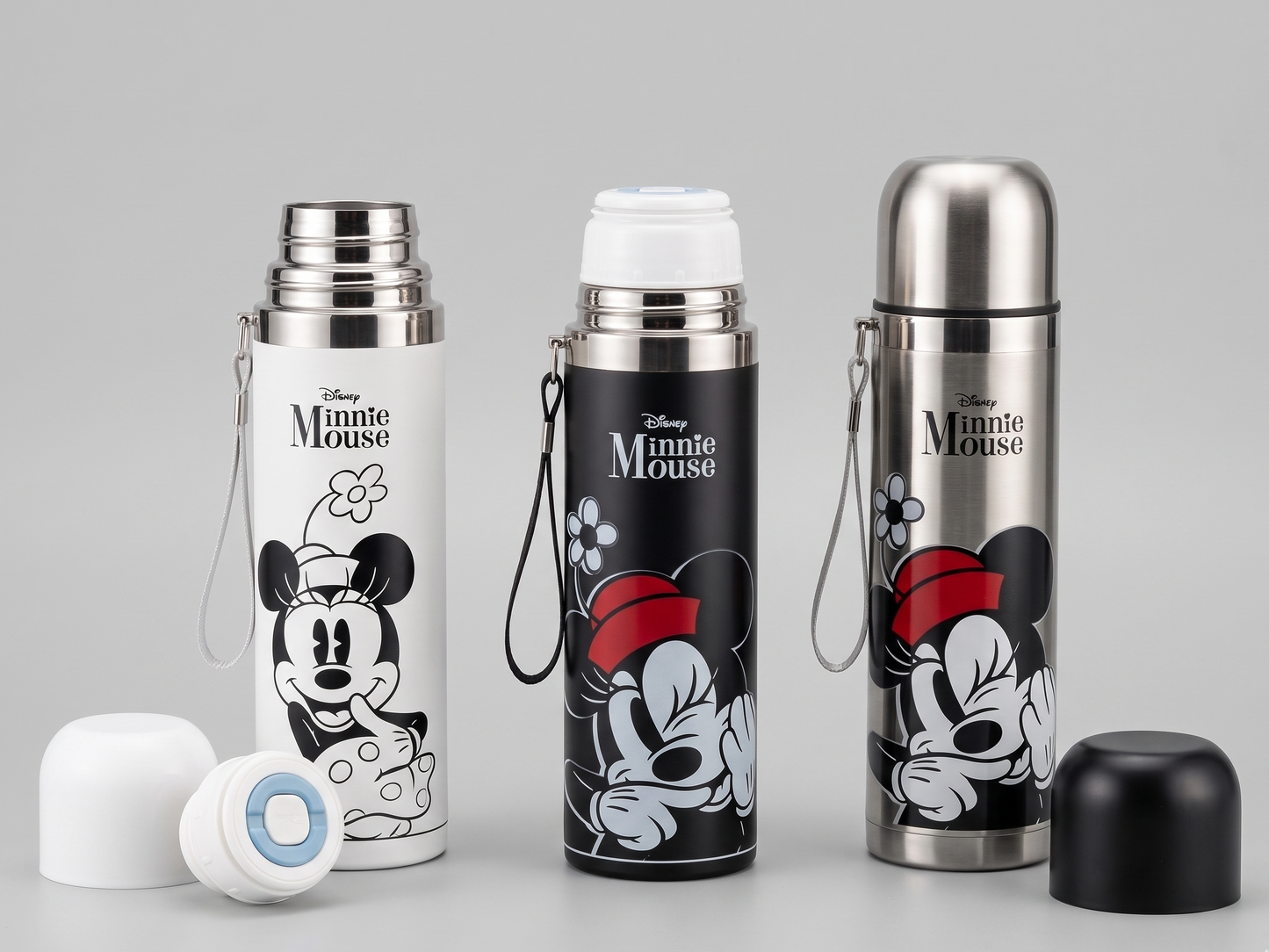 Termo Minnie Mouse Acero Inoxidable 500ml | 24h Frío y Calor | Disney ROMAX