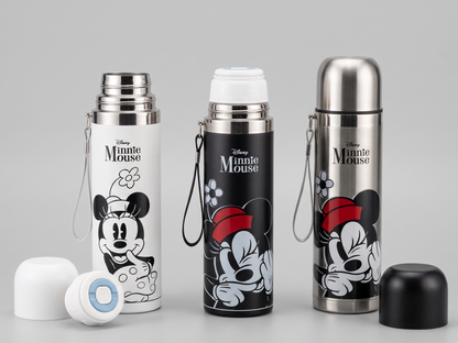Termo Minnie Mouse Acero Inoxidable 500ml | 24h Frío y Calor | Disney ROMAX