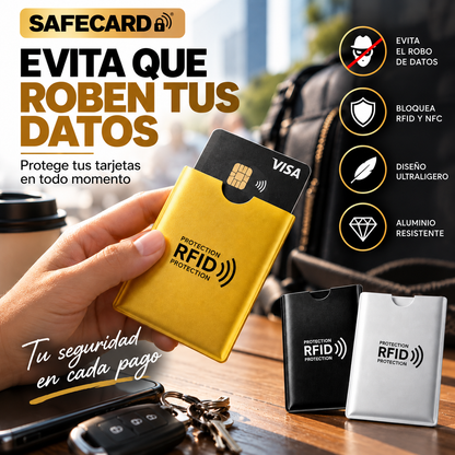 SAFECARD - Funda Protectora RFID y NFC para Tarjetas