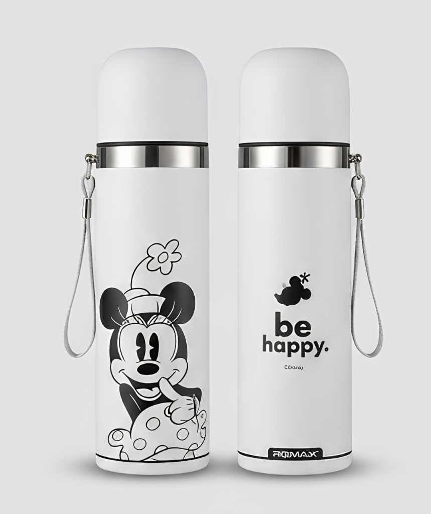 Termo Minnie Mouse Acero Inoxidable 500ml | 24h Frío y Calor | Disney ROMAX