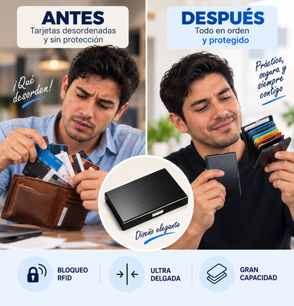 VERYSAFE - Cartera Tarjetero con Bloqueo RFID
